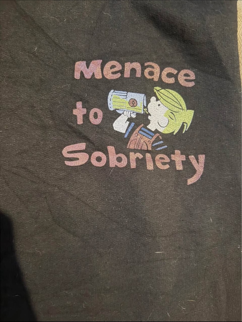 Menace to Sobriety Graphic Black Women's Sweater